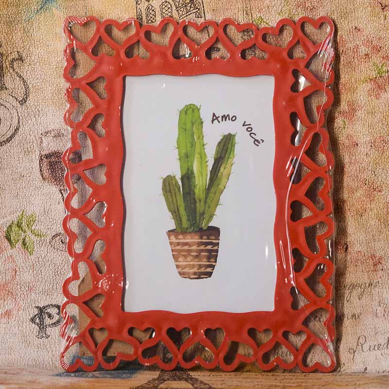 Portarretrato con borde de corazones 10x15