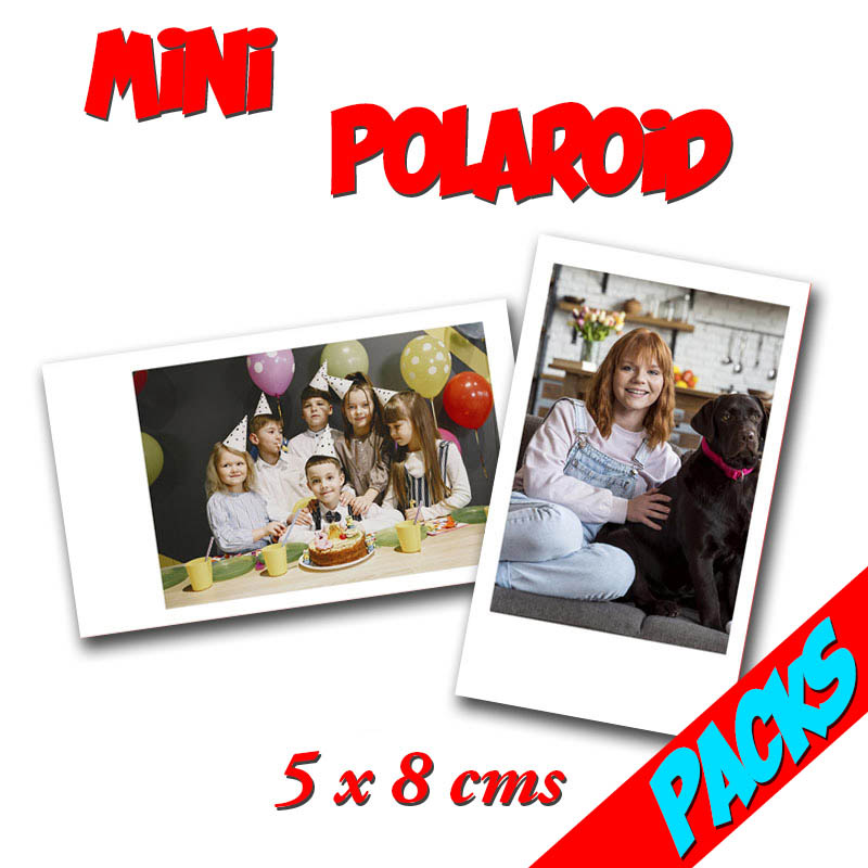 miniPOLAROID 5X8 cms x 12 unidades