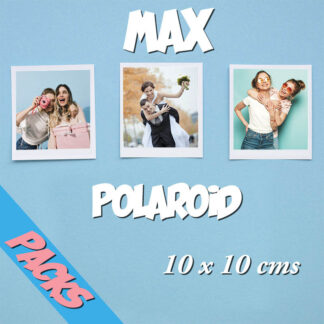maxPOLAROID 10X10 cms x 8 unidades