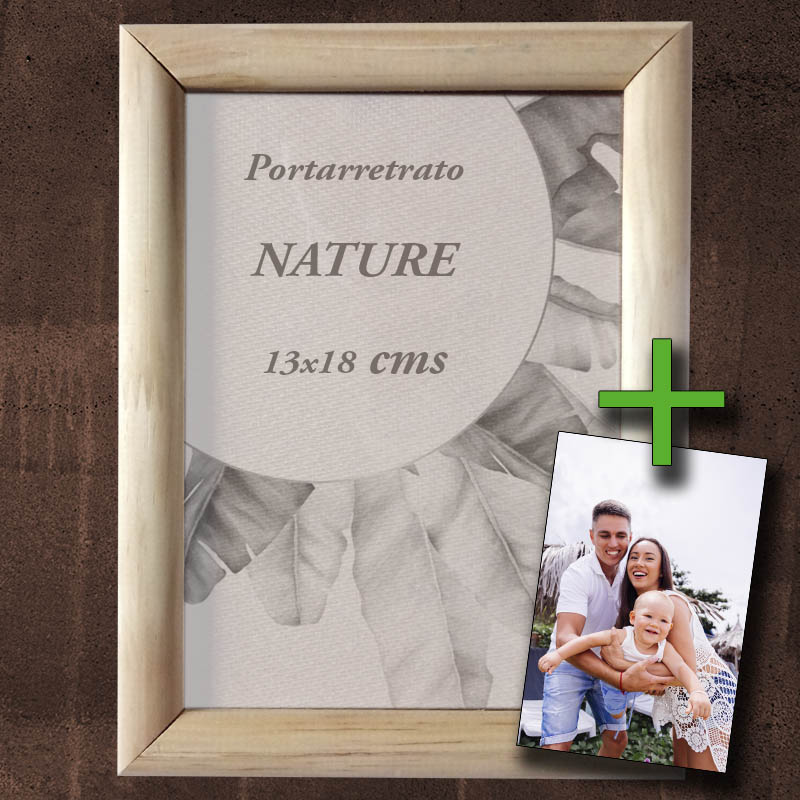 Portarretrato de madera 13x18