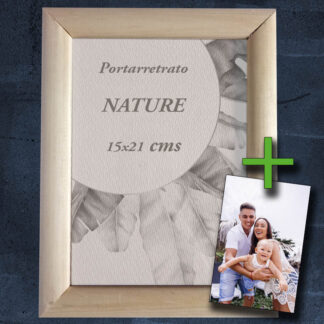 Portarretrato de madera 15x21 cms