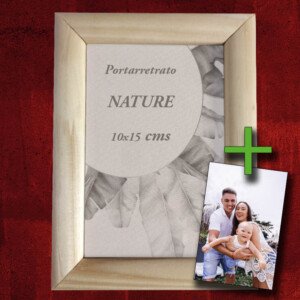 Portarretrato de madera 10x15 cms